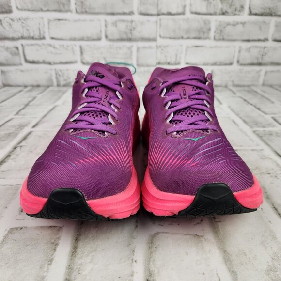 Hoka One One Rincon 3 Women Sz 9.5 B Purple Pink Running Athletic Shoe Train Gym - Picture 2 of 10